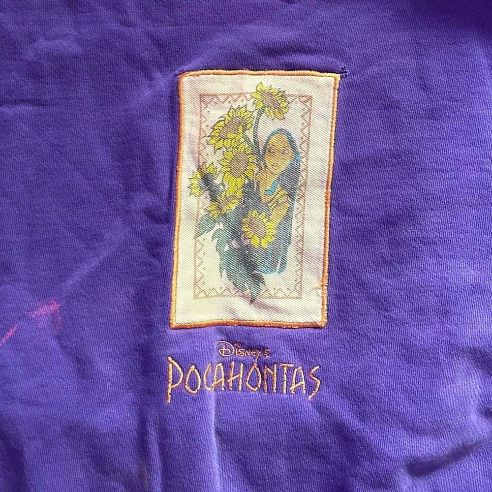 Vintage 1990’s Disney Pocahontas, purple sweatshirt